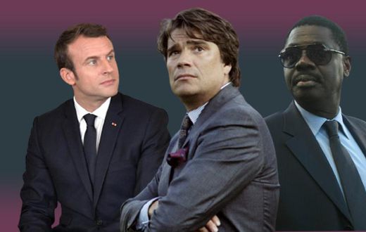 Macron-Tapie-Pape Diouf