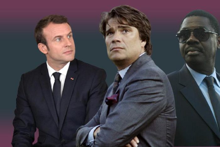 Macron-Tapie-Pape Diouf