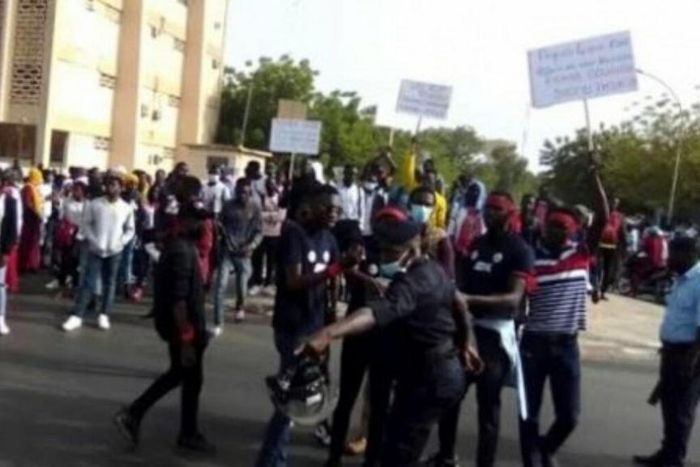 Violente manifestation à Kaolack: Plusieurs étudiants arrêtés