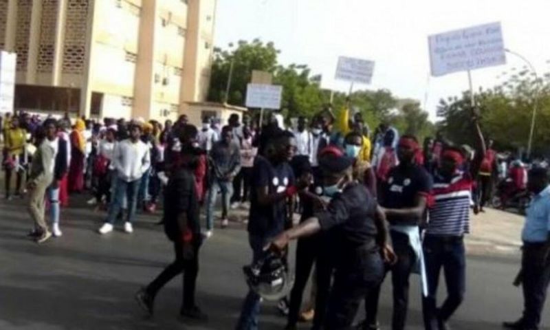 Violente manifestation à Kaolack: Plusieurs étudiants arrêtés
