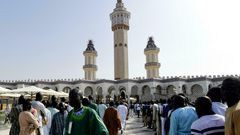 Magal de Touba des fidèles à la grande mosquée