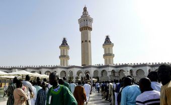 Magal de Touba des fidèles à la grande mosquée