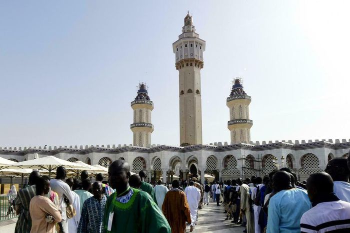 Magal de Touba des fidèles à la grande mosquée
