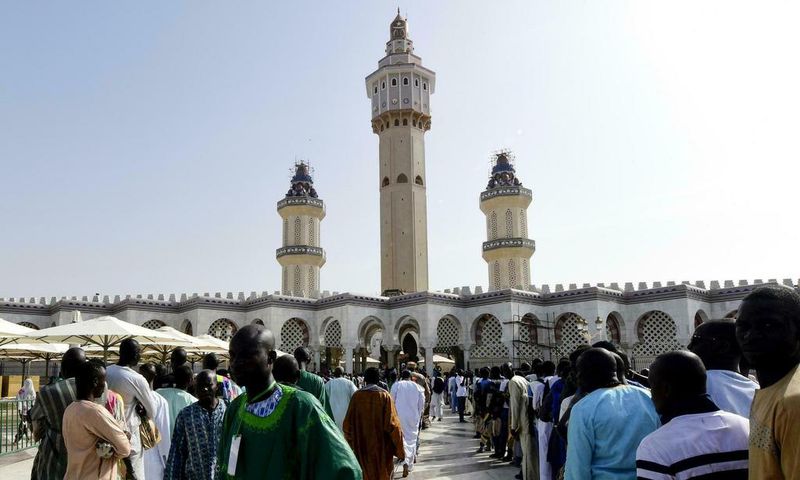 Magal de Touba des fidèles à la grande mosquée