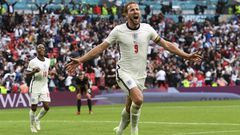 Les deux buteurs de lors de la victoire de l'Angleterre 2 - 0 contre l'Allemagne en 8e de finale de l'Euro 2021