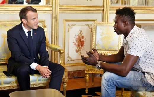 President Emmanuel Macron offered Mamoudou Gassama French citizenship for his act of bravery
