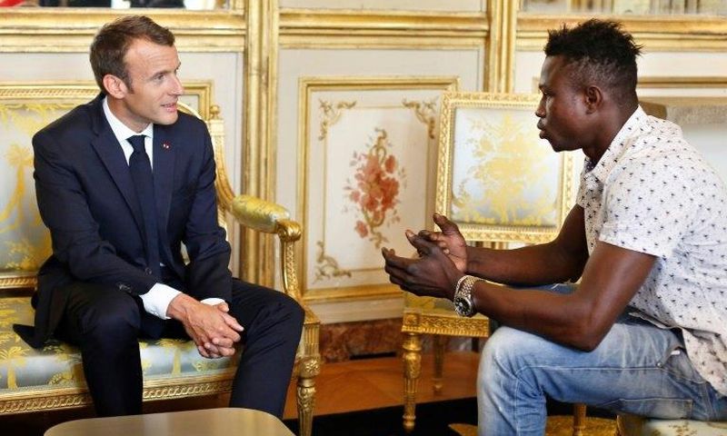President Emmanuel Macron offered Mamoudou Gassama French citizenship for his act of bravery