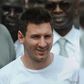 Lionel Messi lors d'un voyage humanitaire au Sénégal
