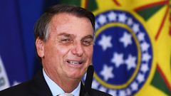 Brazilian President Jair Bolsonaro in Brasilia, Brazil, on February 24, 2021.