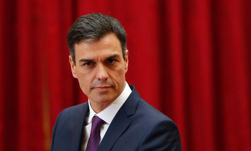 le-premier-ministre-espagnol-pedro-sanchez-lors-d-une-conference-de-presse-le-23-juin-2018-a-paris