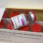 A box containing vials of the AstraZeneca Covid-19 vaccine.