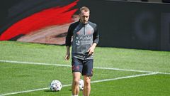 Eriksen de retour à l'entrainement dans son club d'enfance au Danemark