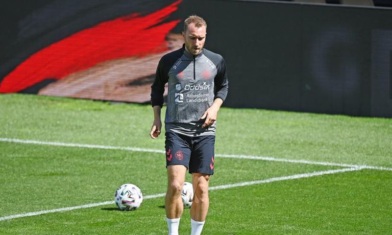 Eriksen de retour à l'entrainement dans son club d'enfance au Danemark