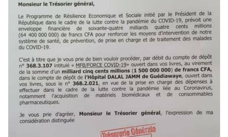 SUBVENTION DE 1,5 MILLIARD À DALAL JAMM : LE DOCUMENT QUI CONFOND LE PCA DÉMISSIONNAIRE