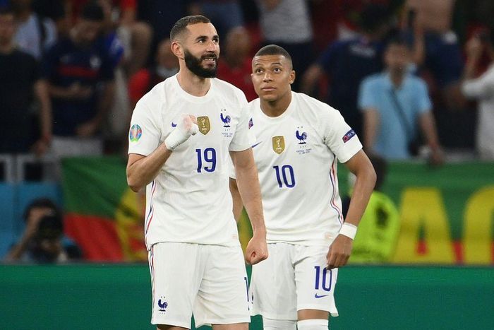 Kylian Mbappe would join fellow France forward Karim Benzema at Real Madrid
