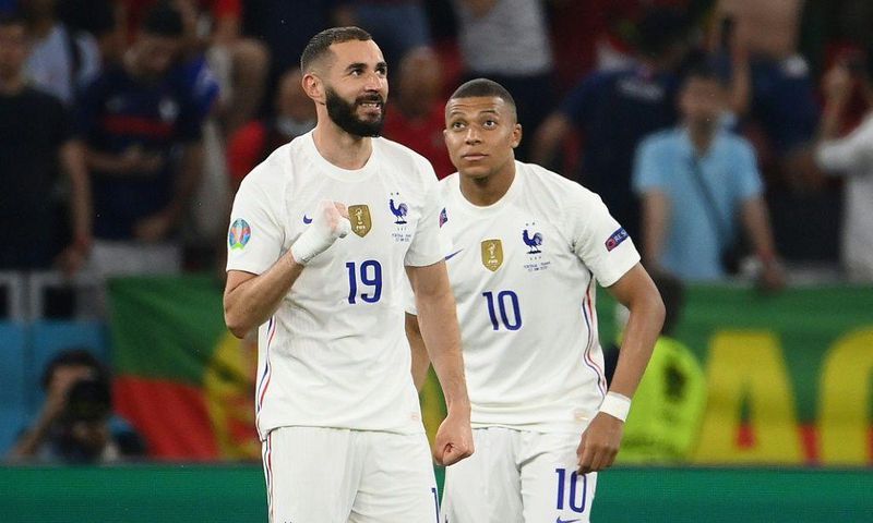 Kylian Mbappe would join fellow France forward Karim Benzema at Real Madrid
