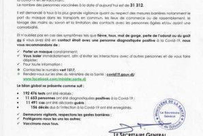 Ministere de la Santé de Djibouti