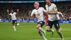 Harry Kane a inscrit le but de la qualification en finale après un penalty © Laurence Griffiths, AFP