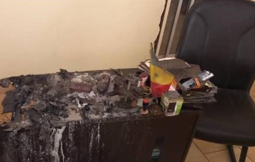 Tambacounda-le bureau du maire de sinthiou incendié