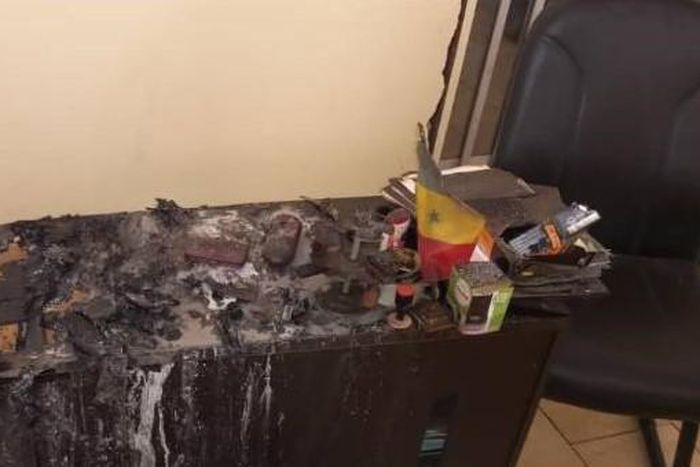Tambacounda-le bureau du maire de sinthiou incendié
