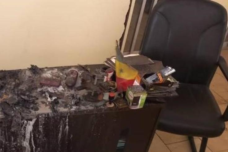 Tambacounda-le bureau du maire de sinthiou incendié