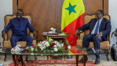 Sadio Mané reçu au palais