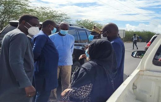 Le ministre des Infrastructures, Mansour Faye, sur les lieux de l'accident à Ndioum | 03 août 2021