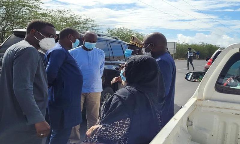 Le ministre des Infrastructures, Mansour Faye, sur les lieux de l'accident à Ndioum | 03 août 2021