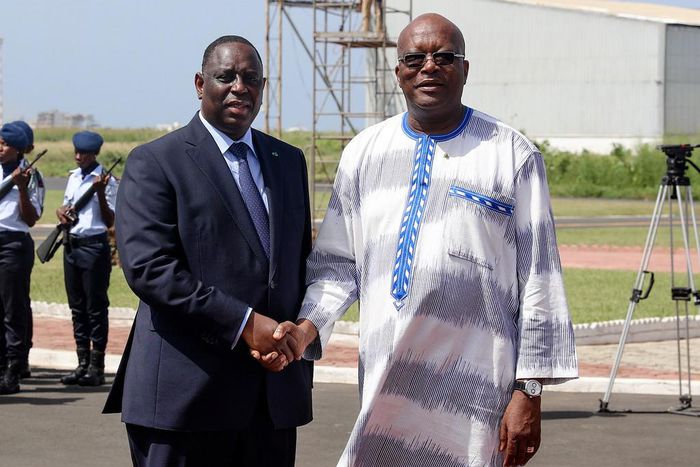 Macky Sall en compagnie de Marc Christian Kaboré