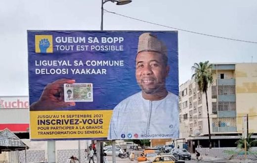 Campagne d'affichage de Bougane Guèye