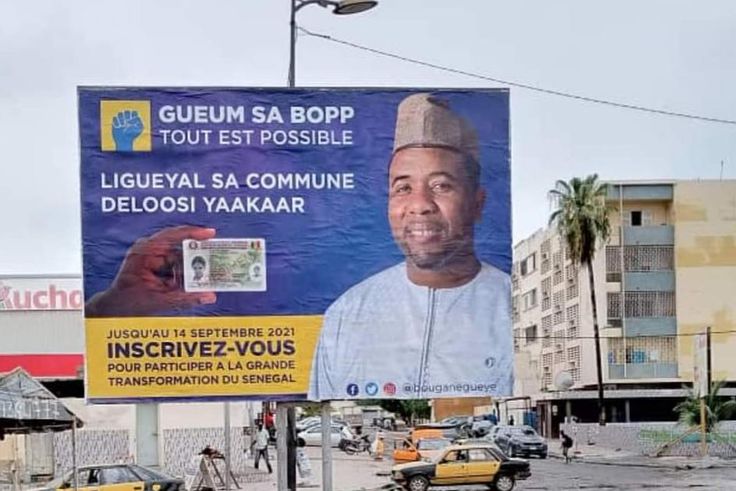 Campagne d'affichage de Bougane Guèye