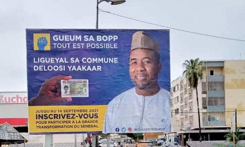 Campagne d'affichage de Bougane Guèye