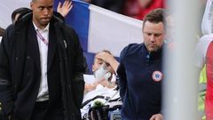 Malaise cardiaque: Eriksen évacué sur civière mais dans un état stable