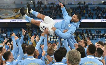 Sergio Aguero scored 260 goals for Man City, winning five Premier League titles