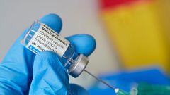 A vial of Johnson & Johnson (Janssen's) Covid-19 vaccine.