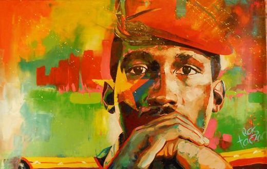 A portrait of Thomas Sankara