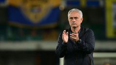 Jose Mourinho saw Roma's perfect start to the Italian season ended by Verona