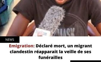 Déclaré mort, un migrant clandestin réapparait la veille de ses funérailles