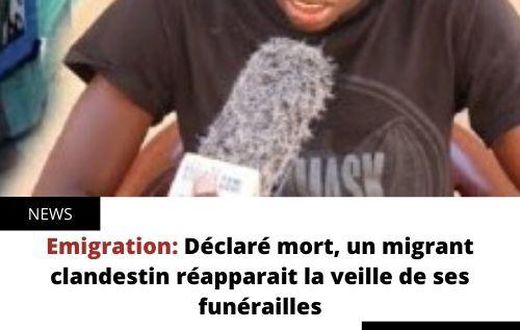 Déclaré mort, un migrant clandestin réapparait la veille de ses funérailles