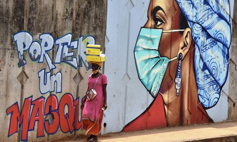 Coronavirus: une peinture murale pour sensibiliser sur le respect des gestes barrières