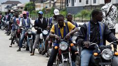 Moto taxis à Lagos - Nigéria