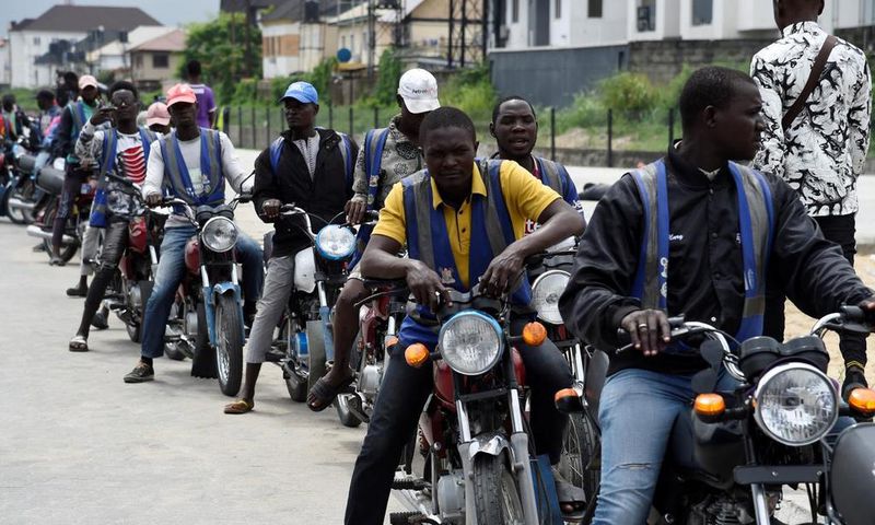 Moto taxis à Lagos - Nigéria