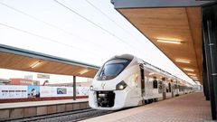 Rame de TER en gare à Dakar