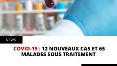 Covid-19 : 12 nouveaux cas et 65 malades sous traitement