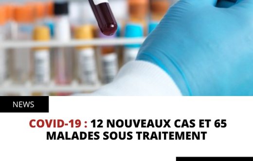Covid-19 : 12 nouveaux cas et 65 malades sous traitement