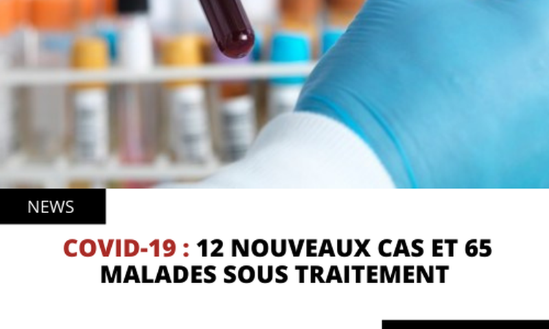 Covid-19 : 12 nouveaux cas et 65 malades sous traitement