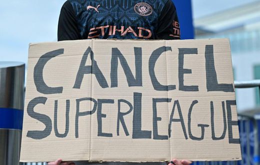 English supporters were up in arms over the Super League
