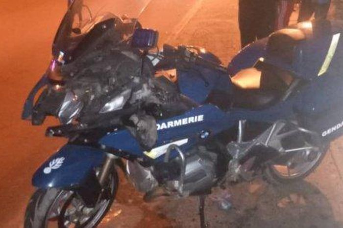 Motard accidenté gendarmerie senegalaise