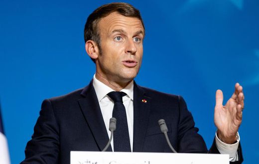 French President Emmanuel Macron in Brussels on October 2.
