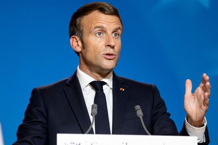 French President Emmanuel Macron in Brussels on October 2.